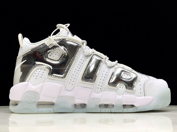 nike air more uptempo Ch*0me white 917593-100