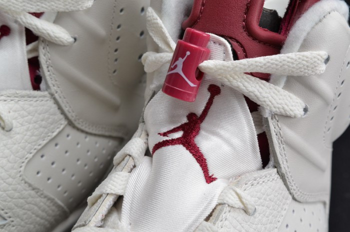 Air Jordan 6 Retro “Maroon” white 384664-116