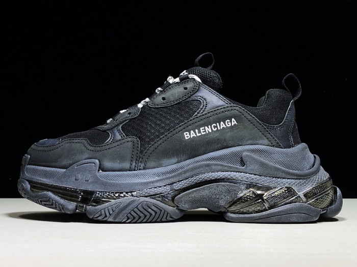 BLCG Wmns Triple S Trainer ''Black Clear Sole'' 544351 W09O1 1000