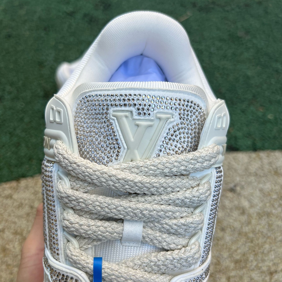 lv trainer maxi full of Di*m*nds white