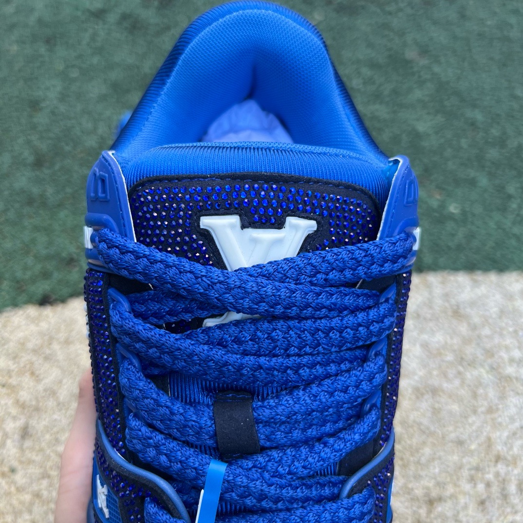 lv trainer maxi full of Di*m*nds blue